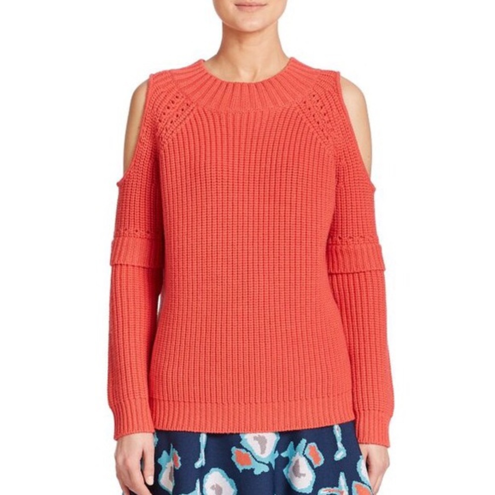 Sachin & Babi Cold Shoulder Wool Sweater M 6